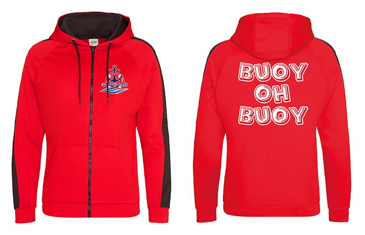 Red Contrast Hoody